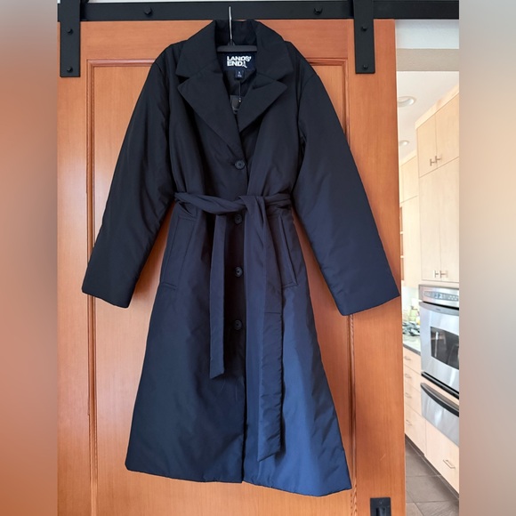 Lands' End Primaloft Insulated Trench Coat - Picture 1 of 5